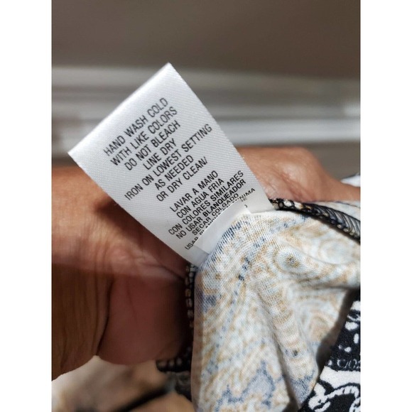 Studio 1 Women's Multicolor Polyester Round Neck Sleeveless Knee Length Dress 4 - Picture 10 of 11